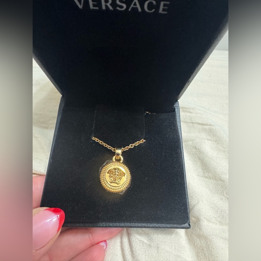 Versace Gold Medusa Pendant Necklace